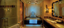 Bathroom at the Al Qasr Hotel